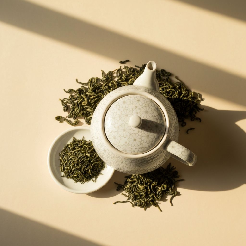 お茶のフラットレイ